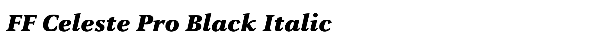 FF Celeste Pro Black Italic image